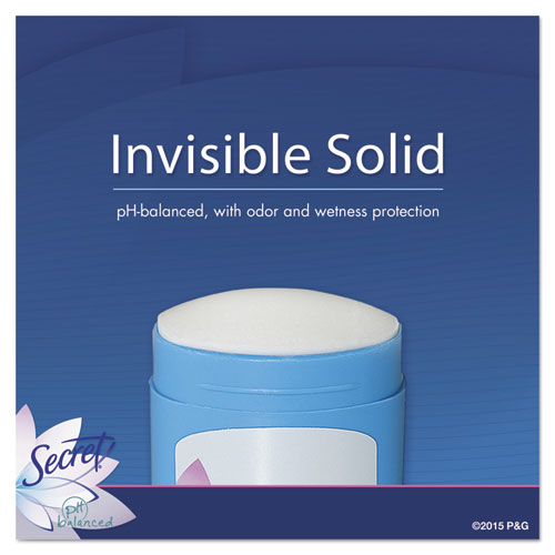 Secret® Invisible Solid Anti-perspirant And Deodorant, Powder Fresh, 0.5 Oz Stick, 24-carton freeshipping - TVN Wholesale