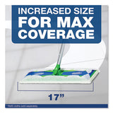 Swiffer® Sweeper Mop, 17 X 5 White Cloth Head, 46" Green-silver Aluminum-plastic Handle, 3-carton freeshipping - TVN Wholesale