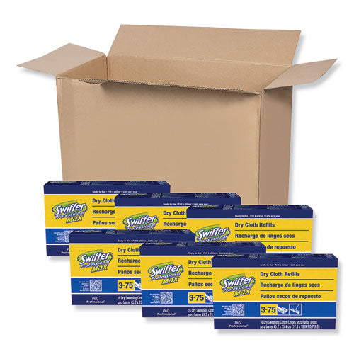 Swiffer® Max-xl Dry Refill Cloths, 17 7-8 X 10, White, 16-box, 6 Boxes-carton freeshipping - TVN Wholesale