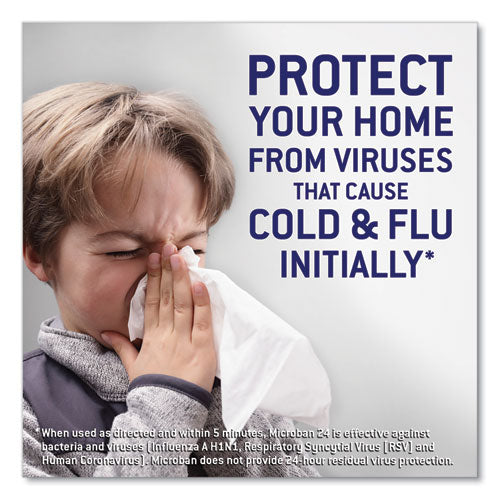 Microban® 24-hour Disinfectant Sanitizing Spray, Fresh Scent, 12.5 Oz Aerosol Spray freeshipping - TVN Wholesale