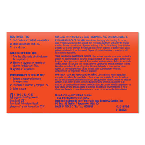 Tide® Vending-design Powder Laundry Detergent, 1.5 Oz, 156-carton freeshipping - TVN Wholesale