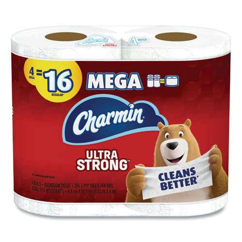 Charmin® Ultra Strong Bathroom Tissue, Septic Safe, 2-ply, 4 X 3.92, White, 264 Sheet-roll, 4-pack, 6 Packs-carton freeshipping - TVN Wholesale