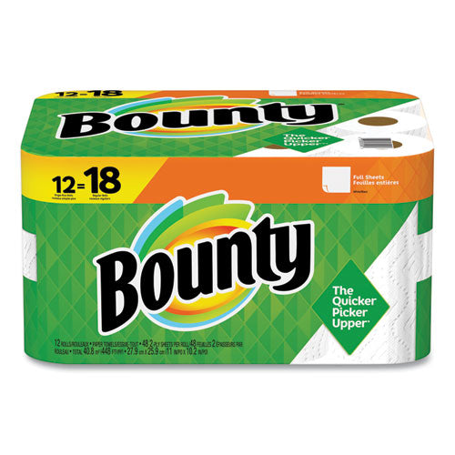 Bounty® Kitchen Roll Paper Towels, 2-ply, White, 48 Sheets-single Plus Roll, 12 Rolls-carton freeshipping - TVN Wholesale