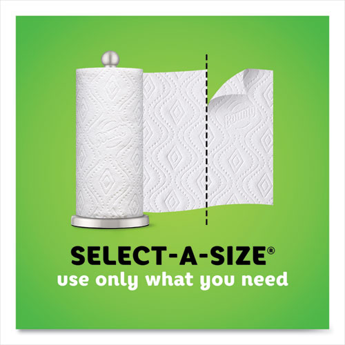 Bounty® Select-a-size Kitchen Roll Paper Towels, 2-ply, White, 5.9 X 11, 74 Sheets-single Plus Roll, 8 Rolls-carton freeshipping - TVN Wholesale