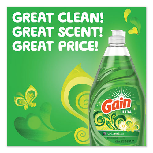 Gain® Dishwashing Liquid, Gain Original, 38 Oz Bottle, 8-carton freeshipping - TVN Wholesale