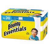 Bounty® Essentials Select-a-size Kitchen Roll Paper Towels, 2-ply, 104 Sheets-roll, 12 Rolls-carton freeshipping - TVN Wholesale