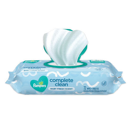 Pampers® Complete Clean Baby Wipes, 1-ply, Baby Fresh, 72 Wipes-pack, 8 Packs-carton freeshipping - TVN Wholesale