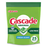Cascade® Actionpacs, Fresh Scent, 13.5 Oz Bag, 25-pack, 5 Packs-carton freeshipping - TVN Wholesale