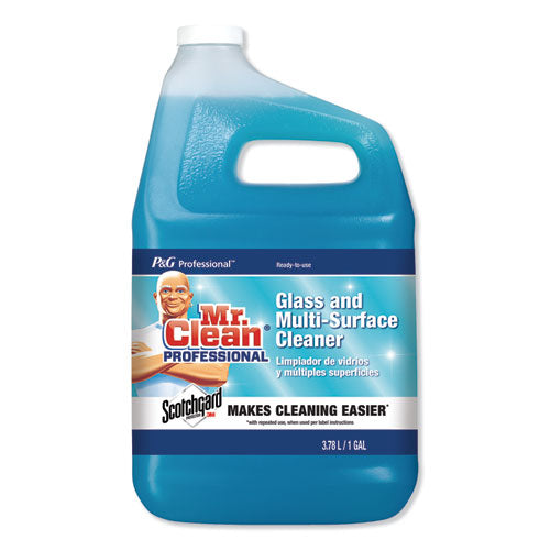 Mr. Clean® Professional Glass And Multi-surface Cleaner With Scotchgard Protector, Apple, 1 Gal, Ready-to-use, 2-carton freeshipping - TVN Wholesale