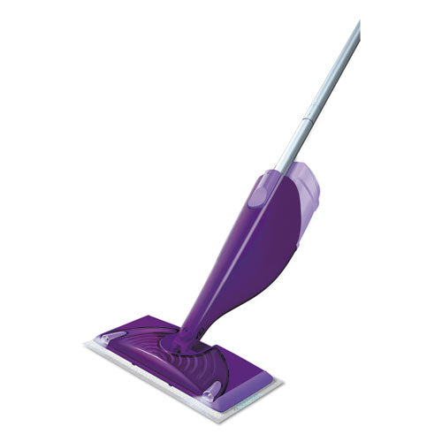 Swiffer® Wetjet Mop, 11 X 5 White Cloth Head, 46" Purple-silver Aluminum-plastic Handle, 2-carton freeshipping - TVN Wholesale