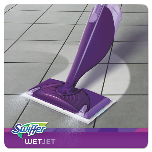 Swiffer® Wetjet Mop, 11 X 5 White Cloth Head, 46" Purple-silver Aluminum-plastic Handle freeshipping - TVN Wholesale