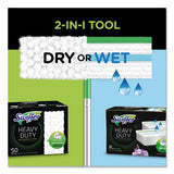 Swiffer® Sweeper Mop, 10 X 4.8 White Cloth Head, 46" Green-silver Aluminum-plastic Handle, 6-carton freeshipping - TVN Wholesale