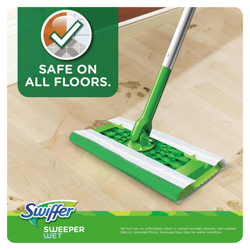 Swiffer® Wet Refill Cloths, Gain Original Scent, White, 8 X 10, 24-pack, 6 Pack-carton freeshipping - TVN Wholesale