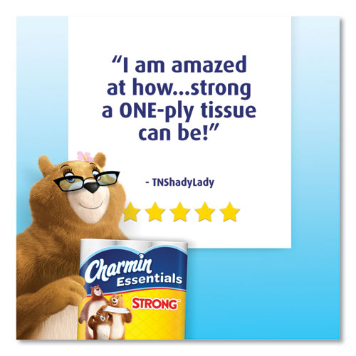 Charmin® Essentials Strong Bathroom Tissue, Septic Safe, 1-ply, White, 4 X 3.92, 451-roll, 9 Roll-pack, 4 Packs-carton freeshipping - TVN Wholesale