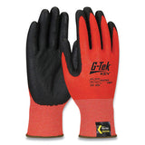 G-Tek® Kev Hi-vis Seamless Knit Kevlar Gloves, Large, Red-black freeshipping - TVN Wholesale