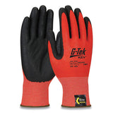 G-Tek® Kev Hi-vis Seamless Knit Kevlar Gloves, Medium, Red-black freeshipping - TVN Wholesale