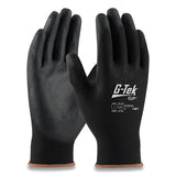 G-Tek® Gp Polyurethane-coated Nylon Gloves, Large, Black, 12 Pairs freeshipping - TVN Wholesale