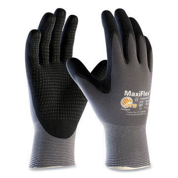 MaxiFlex® Endurance Seamless Knit Nylon Gloves, Large (size 9), Gray-black, 12 Pairs freeshipping - TVN Wholesale