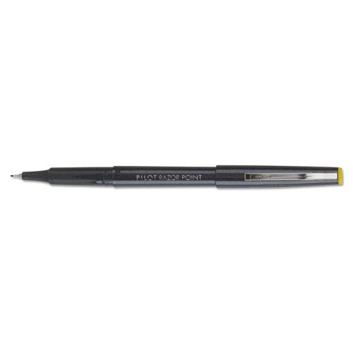 Pilot® Razor Point Fine Line Porous Point Pen, Stick, Extra-fine 0.3 Mm, Black Ink, Black Barrel, Dozen freeshipping - TVN Wholesale
