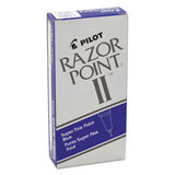 Pilot® Razor Point Ii Super Fine Line Porous Point Pen, Stick, Extra-fine 0.2 Mm, Blue Ink, Blue Barrel, Dozen freeshipping - TVN Wholesale