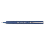 Razor Point Ii Super Fine Line Porous Point Pen, Stick, Extra-fine 0.2 Mm, Blue Ink, Blue Barrel, Dozen