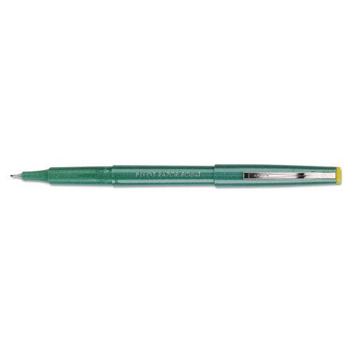 Pilot® Razor Point Fine Line Porous Point Pen, Stick, Extra-fine 0.3 Mm, Green Ink, Green Barrel, Dozen freeshipping - TVN Wholesale
