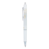 Pilot® Frixion Clicker Design Erasable Gel Pen, Retractable, Extra-fine 0.5 Mm, Black Ink, White Barrel, Dozen freeshipping - TVN Wholesale