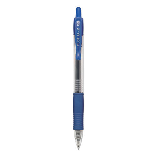 Pilot® G2 Premium Gel Pen, Retractable, Extra-fine 0.5 Mm, Blue Ink, Smoke Barrel, Dozen freeshipping - TVN Wholesale