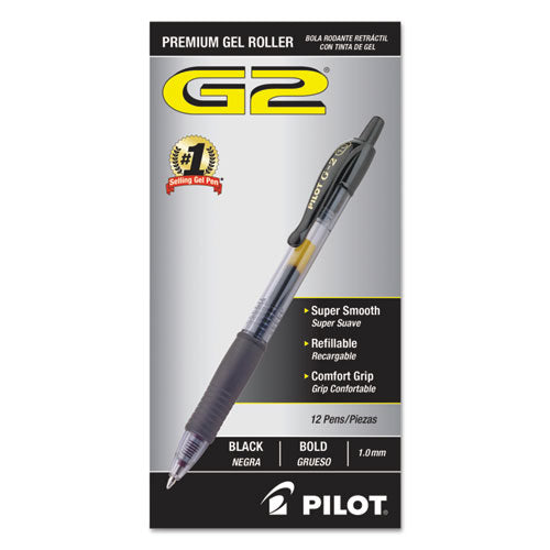 Pilot® G2 Premium Gel Pen, Retractable, Extra-fine 0.5 Mm, Red Ink, Smoke Barrel, Dozen freeshipping - TVN Wholesale