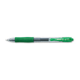 Pilot® G2 Premium Gel Pen, Retractable, Fine 0.7 Mm, Green Ink, Smoke Barrel, Dozen freeshipping - TVN Wholesale
