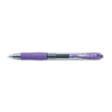 Pilot® G2 Premium Gel Pen, Retractable, Fine 0.7 Mm, Purple Ink, Smoke Barrel, Dozen freeshipping - TVN Wholesale