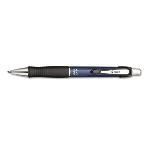 Pilot® G2 Pro Gel Pen, Retractable, Fine 0.7 Mm, Black Ink, Blue Barrel freeshipping - TVN Wholesale