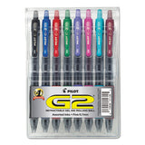 G2 Premium Gel Pen, Retractable, Fine 0.7 Mm, Assorted Ink And Barrel Colors, 8-pack