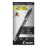 Pilot® G2 Premium Gel Pen, Retractable, Bold 1 Mm, Black Ink, Smoke Barrel, Dozen freeshipping - TVN Wholesale