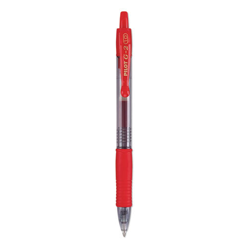 Pilot® G2 Premium Gel Pen, Retractable, Bold 1 Mm, Red Ink, Smoke Barrel, Dozen freeshipping - TVN Wholesale
