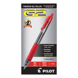 Pilot® G2 Premium Gel Pen, Retractable, Bold 1 Mm, Red Ink, Smoke Barrel, Dozen freeshipping - TVN Wholesale