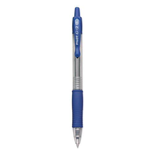 Pilot® G2 Premium Gel Pen Convenience Pack, Retractable, Extra-fine 0.38 Mm, Blue Ink, Clear-blue Barrel, Dozen freeshipping - TVN Wholesale