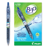 Pilot® B2p Bottle-2-pen Recycled Gel Pen, Retractable, Fine 0.7 Mm, Blue Ink, Translucent Blue Barrel freeshipping - TVN Wholesale