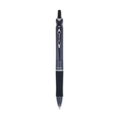 Pilot® Acroball Colors Advanced Ink Ballpoint Pen, Retractable, Medium 1 Mm, Black Ink, Black Barrel, Dozen freeshipping - TVN Wholesale