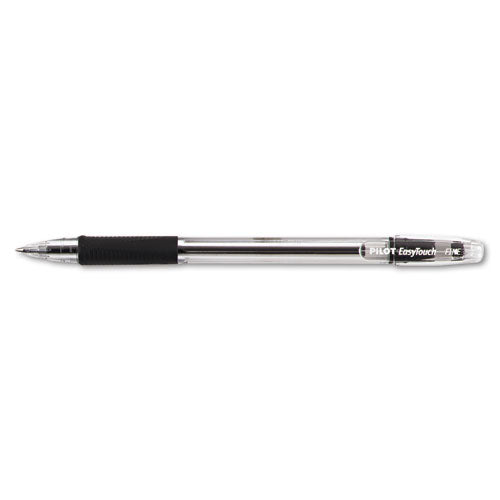 Pilot® Easytouch Ballpoint Pen, Stick, Fine 0.7 Mm, Black Ink, Clear Barrel, Dozen freeshipping - TVN Wholesale