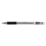 Easytouch Ballpoint Pen, Stick, Fine 0.7 Mm, Black Ink, Clear Barrel, Dozen