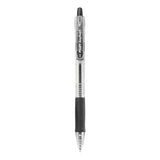 Easytouch Ballpoint Pen, Retractable, Medium 1 Mm, Black Ink, Clear Barrel, Dozen