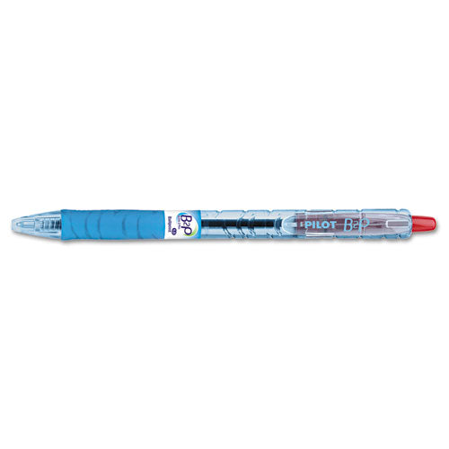 Pilot® B2p Bottle-2-pen Recycled Ballpoint Pen, Retractable, Medium 1 Mm, Red Ink, Translucent Blue Barrel, Dozen freeshipping - TVN Wholesale