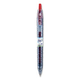 Pilot® B2p Bottle-2-pen Recycled Ballpoint Pen, Retractable, Fine 0.7 Mm, Red Ink, Translucent Blue Barrel, Dozen freeshipping - TVN Wholesale