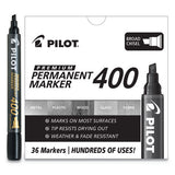 Pilot® Premium 400 Permanent Marker, Broad Chisel Tip, Black, 36-pack freeshipping - TVN Wholesale
