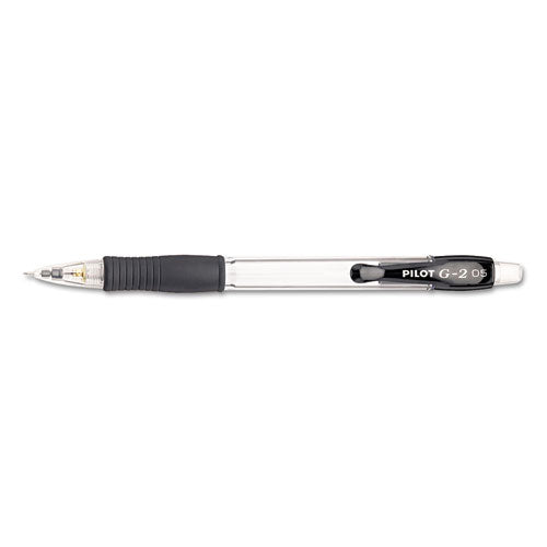 Pilot® G2 Mechanical Pencil, 0.5 Mm, Hb (#2.5), Black Lead, Clear-black Accents Barrel, Dozen freeshipping - TVN Wholesale