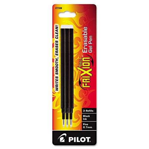 Pilot® Refill For Pilot Frixion Erasable, Frixion Ball, Frixion Clicker And Frixion Lx Gel Ink Pens, Fine Tip, Blue Ink, 3-pack freeshipping - TVN Wholesale