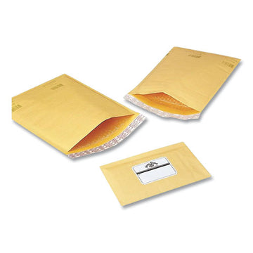 Polyair Ecolite Bubble Mailers, #6, Duraliner Bubble Lining, Square Flap, Self-adhesive Closure, 12.5 X 19, Gold, 50-carton freeshipping - TVN Wholesale