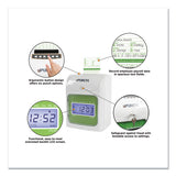 uPunch™ Hn1500 Electronic Non-calculating Time Clock Bundle, Lcd Display, Beige-green freeshipping - TVN Wholesale