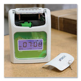 uPunch™ Hn1500 Electronic Non-calculating Time Clock Bundle, Lcd Display, Beige-green freeshipping - TVN Wholesale